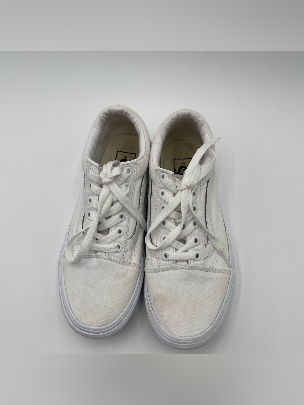 VANS Old Skool Platform White Shoes Women’s Size 7 Unisex Skate Sneakers Casual - Picture 6 of 13